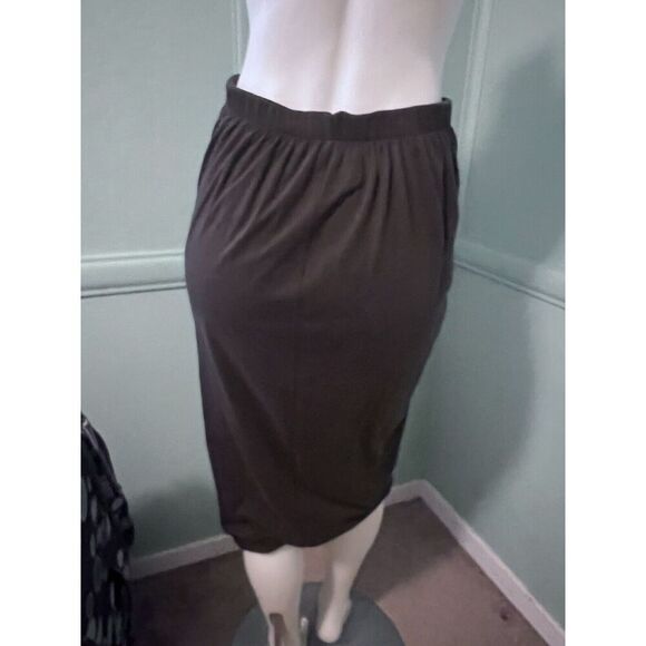 Matthildur Iceland Boho Dark Brown Pima Cotton Twisty Pull On Anna Skirt Small - Picture 3 of 7